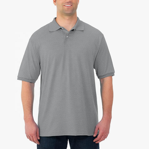 Camisas Transpirables de Talla Grande para Hombre, Pique, 220 Gramos, Algodón y Poliéster, Manga Corta, Diseño Liso, Casual - Product Image 3