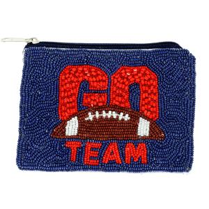 Monedero de fútbol con cuentas Go Team Seed, minibolso de moda hecho a mano con personalización para tarjetas y pequeños elementos esenciales - Product Image 3