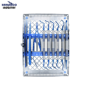 Kit de Instrumentos de Microcirugía Periodontal Manual de Marca Personalizada VISTA 2 para Túneles, 9 Piezas, Titanio Azul, Aprobado por CE - Product Image 1