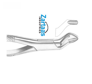 Fórceps de extracción de acero inoxidable de alta calidad dientes superiores y resección Fig 52A fabricante y exportador - Product Image 5