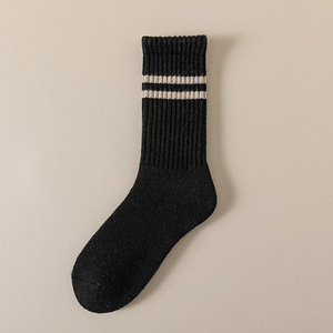 Men's High Quality Fleece-Lined Cotton Towel <b>Socks</b> <b>Winter</b> <b>Thick</b> Wool Casual Pattern Cuff Logo athletic <b>socks</b> - Product Image 1