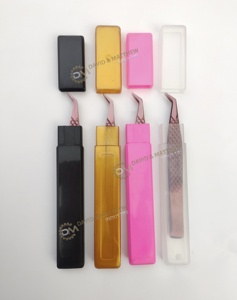 Emballage de tube en plastique personnalisé le plus vendu pour pince à épiler à cils mallette de rangement de pince à épiler légère avec logo personnalisé - Product Image 4