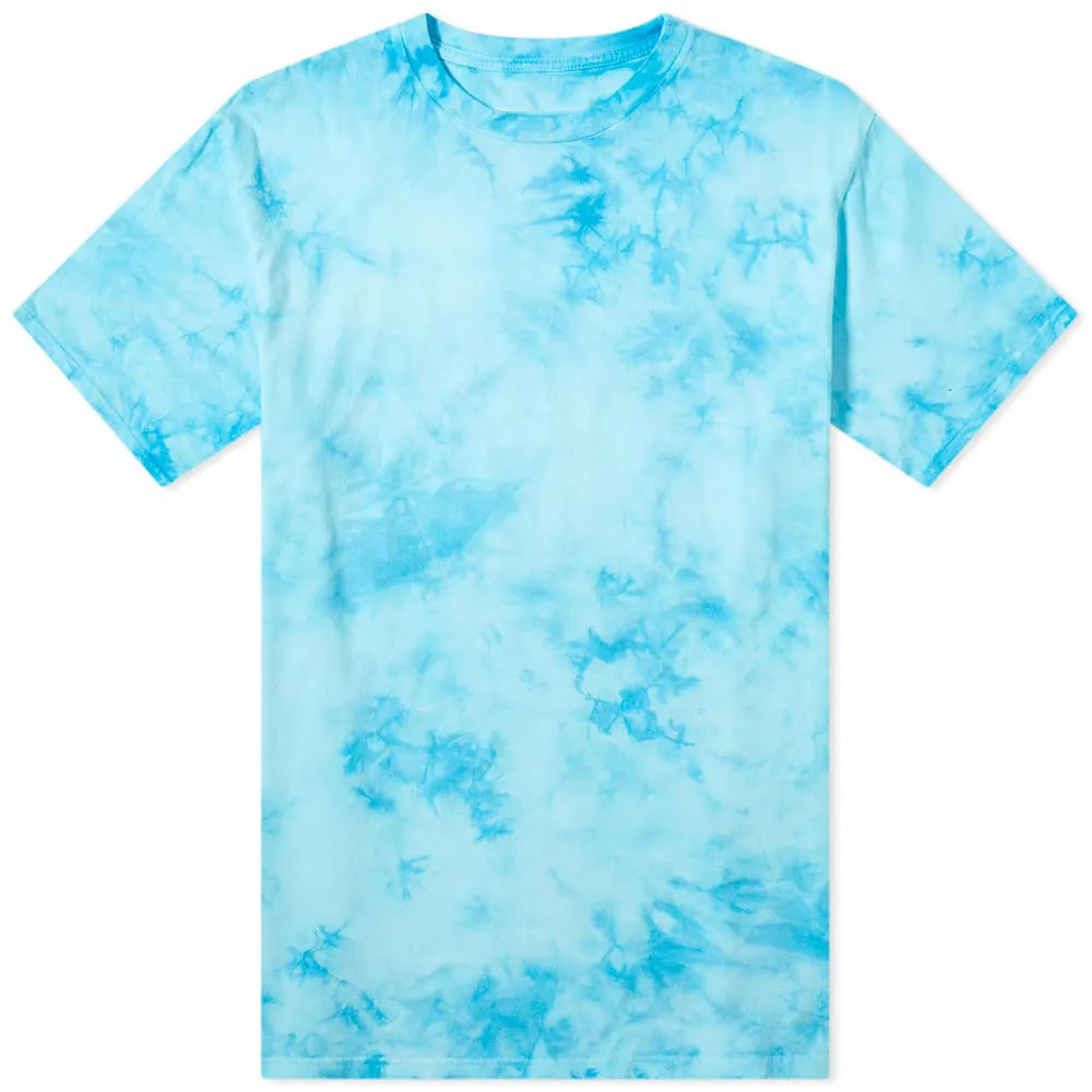 Tie-Dye T-Shirt Farbton Tie-Dye T-Shirt blau kurzärmelig Krawatte & Dye T-Shirt bequeme und schnell trocknende T-Shirts für Herren