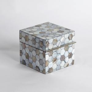 Cajas cuadradas de madreperla para decoración de almacenamiento en el hogar, precio más barato, caja MOP al por mayor - Product Image 4