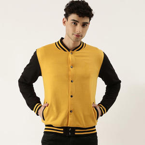แจ็กเก็ตทีมเบสบอลแขนหนังกำมะหยี่สำหรับผู้ชายแจ็คเก็ตทีมโรงเรียนทำจาก2024 - Product Image 6
