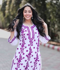 Hermosa tradicional indio y pakistaní rayón Kurti nueva venta al por mayor Shalwar Kameez conjunto Elegante ropa islámica - Product Image 2
