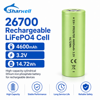 بطارية شاركسيل SX-26700-4600-3.2V 26700 4600 مللي أمبير 3.2 فولت ليثيوم فوسفات الحديد قابلة لإعادة الشحن أسطوانية الشكل