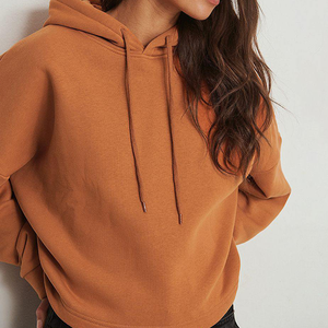 Sudadera con capucha de gran tamaño de color sólido de algodón 100% para mujer de calidad superior fabricante al por mayor de Sudadera con capucha para mujer - Product Image 2