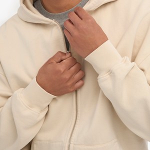 Nouveau design personnalisé de haute qualité poids lourd bouffant impression hommes 100% coton broderie fermeture éclair hiver sweats à capuche surdimensionnés pour hommes - Product Image 4