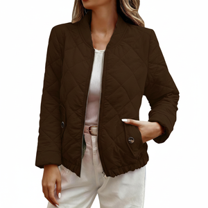 Veste matelassée en gros pour femmes, toucher doux, rembourrage, manteau d'hiver luxueux, motif matelassé, vêtements d'extérieur d'hiver - Product Image 1