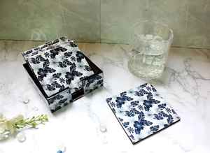 ที่รองแก้วพิมพ์ลาย Meena สำหรับตกแต่งโต๊ะจากผู้ผลิตอินเดีย - Product Image 4