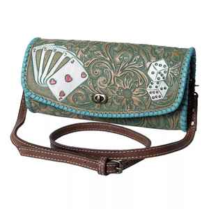 Bolso Bandolera Vintage Thunderbird para Niñas, Bolso de Mano con Tallado Floral Hecho a Mano, Cuero Genuino, Cierre de Cremallera, Borla Decorativa - Product Image 5