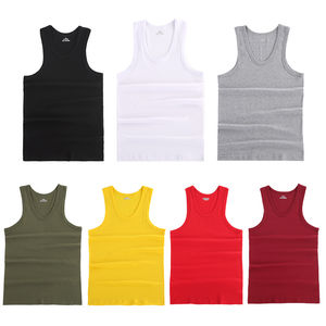 Débardeur de gymnastique sans manches en coton respirant et à séchage rapide pour hommes de taille plus avec impression personnalisée OEM - Product Image 5