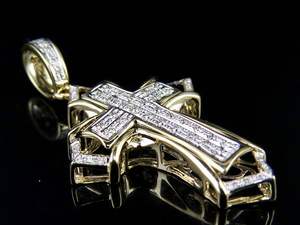 Collier pendentif croix en argent S925 à la mode de haute qualité avec diamant Moissanite pour hommes - Product Image 5