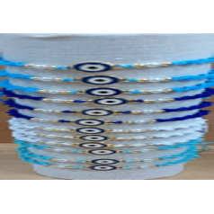 Pulseras de Macramé con Cuentas y Protección Contra el Mal de Ojo, Joyería Resistente al Deslustre con Gemas y Piedras - Product Image 4