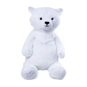 Nanuq el oso polar gigante de peluche 100cm-Hecho en Francia-Oso de peluche blanco gigante-regalos de juguete suave para niños
