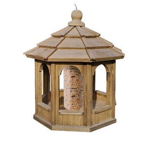 Station d'alimentation d'oiseaux en bois naturel tendance meilleure qualité écologique maison d'alimentation d'oiseaux pour petits animaux utilisation dans le jardin - Product Image 6