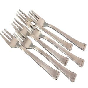 Ensemble de fourchettes en acier inoxydable avec finition miroir parfait pour la vaisselle élégante et l'utilisation élégante de service de salade de table - Product Image 1