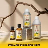 Aromatika Huile Essentielle de Zeste de Citron 100% Pure Pressée à Froid 500ml Parfum Agrumes Frais Aromathérapie Naturelle pour Peaux Grasses