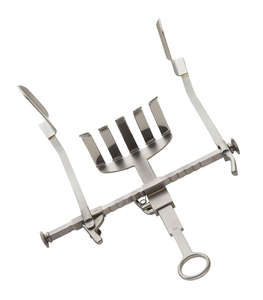 เครื่องดึงกลับหลังผ่าตัดด้วยมือทำจากสเตนเลสสตีลเยอรมันได้รับการรับรองจาก naunton มีใบมีดตรงกลางและด้านข้างคงที่ - Product Image 2