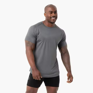 Personalizado deporte activo ropa atlética equipada gimnasio desgaste fitness hombres manga corta gimnasio ropa activa Casual camisetas - Product Image 3