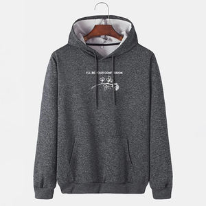 Sweat à capuche lourd en gros grande taille vierge de haute qualité doublure en satin personnalisé sweat à capuche en éponge française - Product Image 1