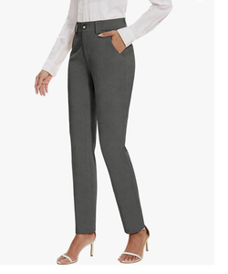 NUEVA COLECCIÓN: PANTALONES DE TRABAJO DE PIerna RECTA Y ELÁSTICOS PARA MUJER, ESTILO CASUAL Y DE TRABAJO, DE FÁBRICA DIRECTA - Product Image 4