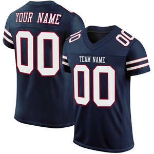 Maillot de football américain personnalisé avec nom d'équipe, haut à manches courtes de grande taille avec techniques imprimées - Product Image 4
