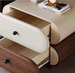 Table de chevet moderne en bois massif de qualité supérieure avec rangement pour meubles de maison et de chambre à coucher - Product Image 6