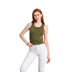 Trendy <b>Womens</b> Cotton Tank Top Soft Breathable Fabric Tank Top for <b>Womens</b> New Style <b>Sleeveless</b> <b>Shirt</b> Ideal for Summer or Workout - Product Image 4