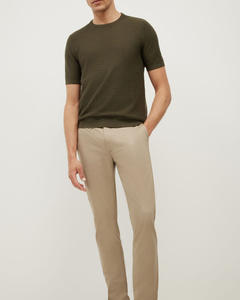 Jersey de punto de manga larga con cuello redondo para hombre con estilo 100% algodón suave para ropa de invierno y primavera con logotipo personalizado y bordado - Product Image 3