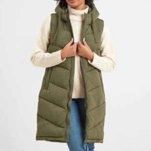 Chaqueta Larga Acolchada Reversible Impermeable y Cortavientos para Mujer con Cierre de Cremallera, Logotipo Personalizado, Chaqueta Larga Gruesa con Capucha para Invierno - Product Image 6