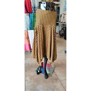 Ladies printed rayon skirt for summer casual wear digital prints latest rayon prints fabrics