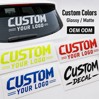 Autocollants personnalisés en vinyle pour vitres arrière de voiture, autocollants découpés sur mesure avec logo pour pare-brise arrière de voiture