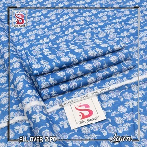 Bin Saeed Original 2 piezas colección de verano bellamente diseñado tela impresa césped camisa pantalón Salwar Kameez precio razonable - Product Image 1