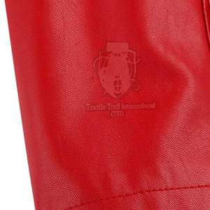 Veste en cuir véritable pour femmes, style tendance, tissu doux respirant de couleur rouge, design unique, vêtements de mode pour femmes - Product Image 5