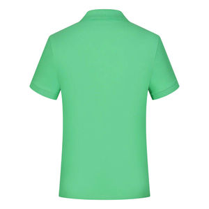 เสื้อโปโลแขนสั้นสำหรับผู้ชายเสื้อคอปกแบบถักระบายอากาศได้ดีปักลายสีทึบออกแบบได้ตามต้องการ - Product Image 4