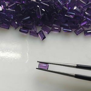 พลอยแอมะทิสต์สีม่วงธรรมชาติจากแอฟริกา ทรงบาแก็ตต์ ขนาด 6x3 มม. คุณภาพดีที่สุด สำหรับทำเครื่องประดับ - Product Image 3