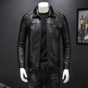 Blouson en cuir unisexe pour moto, toile imperméable, capuche, protection, style moto et motard - Product Image 2