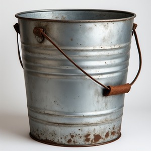 Maceta de cuero galvanizado de primera calidad con base de latón antiguo artesanal que ofrece acento decorativo para interiores de temporada - Product Image 1