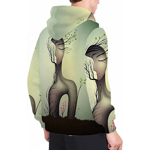 Sudadera con Capucha Oversize para Hombre, Invierno, Color Sólido, Impresión por Sublimación, Bordada, Ecológica, Venta Caliente, Poliéster/Algodón, Forro Polar, Suministro ODM - Product Image 3
