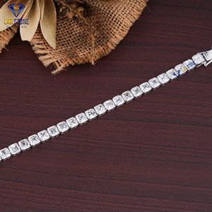 Pulsera de diamantes clásica de oro blanco de 18 quilates 29,01 CT corte Asscher CVD/HPHT para fiesta de compromiso regalo de boda joyería certificada IGI - Product Image 5