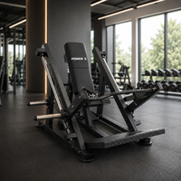 Máquina de remo comercial de doble función con carga de placas para entrenamiento de espalda, equipo de fuerza para gimnasio y fitness
