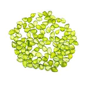 อัญมณีแกะสลักใบเพอริโดธรรมชาติสำหรับทำเครื่องประดับอัญมณีไครโซไลต์ - Product Image 1