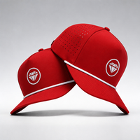 Topi Baseball 5 Panel Bordir Custom Anti Air Bernapas dengan Tali Grosir OEM MOQ Rendah Unisex Topi Olahraga
