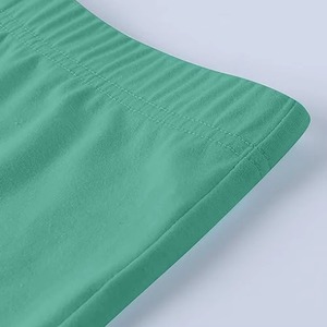 Venta al por mayor Unisex Summer Twin Set Oversized Casual Solid Pattern Quick Dry 100% Camiseta de algodón y pantalones cortos a juego para hombres - Product Image 6