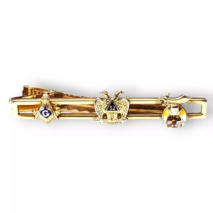 Manufacturer Custom Copper Freemason <b>Masonic</b> Tie Clip and <b>Cufflinks</b> for Men Luxury top quality ronpex - Product Image 3