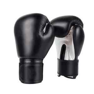 Guantes de boxeo de cuero Pu personalizados, guantes deportivos de perforación para pelear - Product Image 6