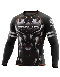 Quick Dry Breathable <b>Men's</b> <b>Compression</b> <b>Shirt</b> Custom Print BJJ Grappling Rash Guard <b>for</b> Fighting Training and Fitness Apparel - Product Image 5