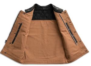 Gilet en cuir véritable pour hommes OEM Factory Durable Cowhide Outdoor Biker Style Custom Branding Wholesale Available - Product Image 2